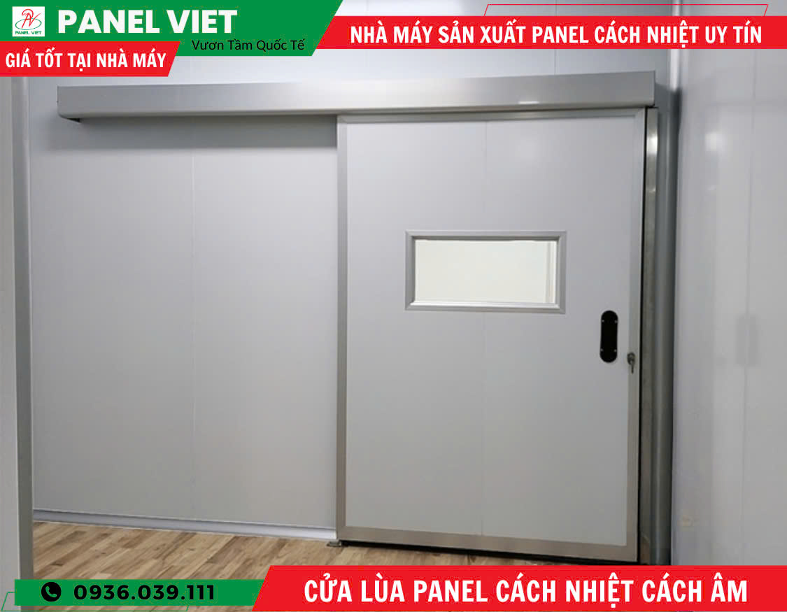 cửa lùa chống cháy bằng panel
