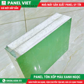 Panel Cách Nhiệt Màu Xanh Ngọc