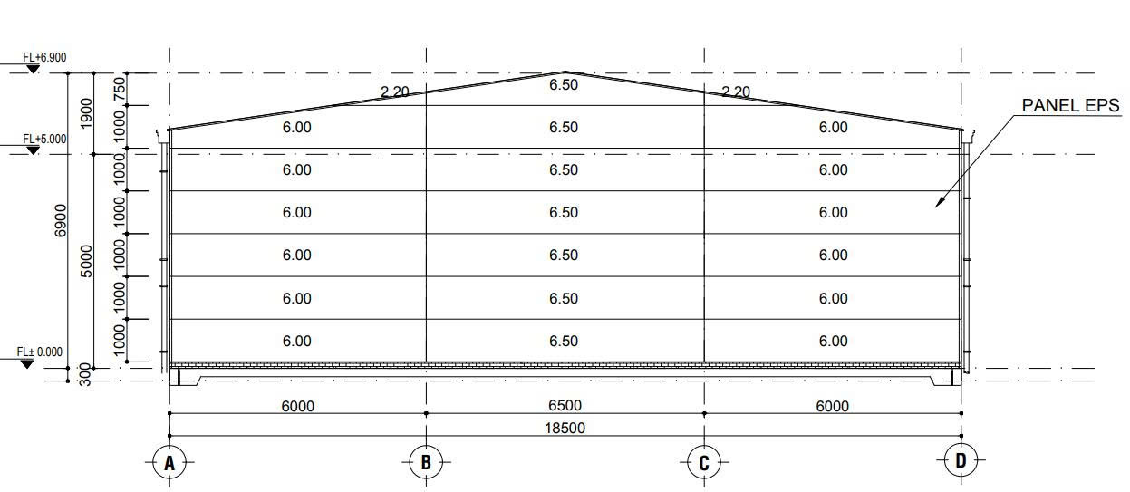 Bản Vẽ Bóc Tách Panel Cho Nhà Xưởng