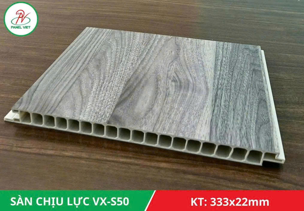 sàn nhựa chịu lực S50 màu gỗ đen