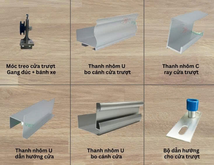 phụ kiện cửa trượt panel HCM