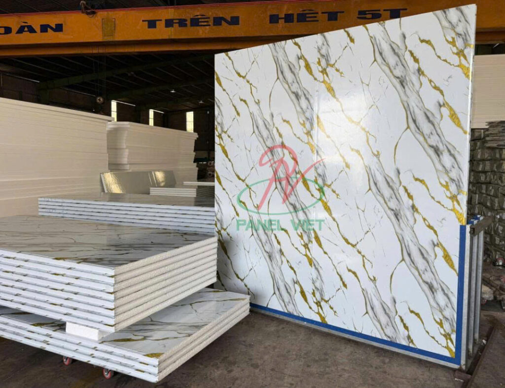 Nhà Máy Sản Xuất Panel Vân Đá Ánh Kim