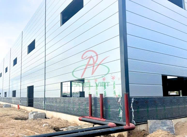 Nhà máy bánh kẹo bằng panel rockwool